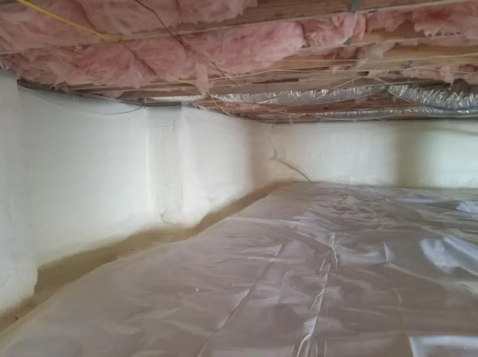 Crawl space encapsulation with closed-cell spray foam for Spray Foam Roofing in Stansbury Park